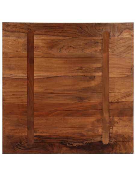 Piano Tavolo 90x90x3,8 cm Quadrato Legno Massello di Recupero