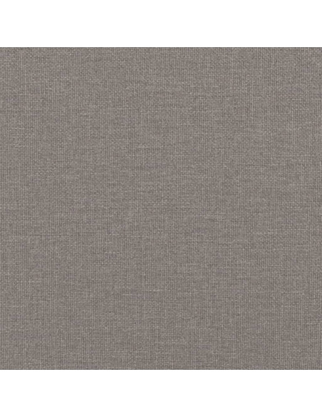 Poltrona con Poggiapiedi Tortora 60 cm in Tessuto