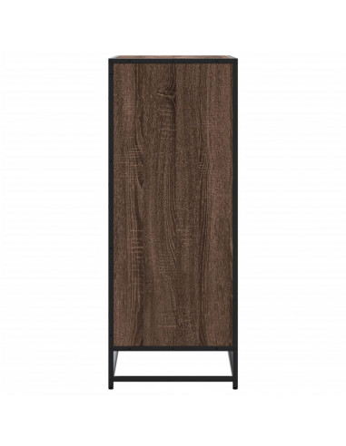 Scarpiera Rovere Marrone 75x38x97,5cm Legno Multistrato Metallo