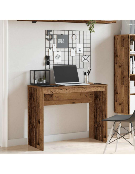 Scrivania Legno Antico 90x40x72 cm in Legno Multistrato