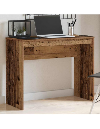 Scrivania Legno Antico 90x40x72 cm in Legno Multistrato