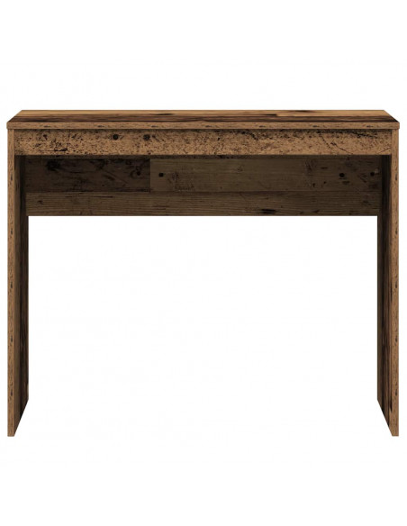 Scrivania Legno Antico 90x40x72 cm in Legno Multistrato