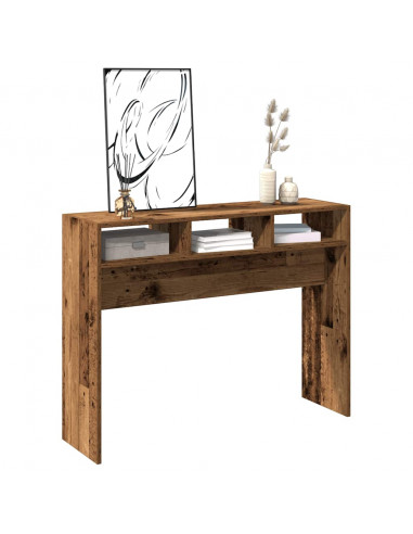 Tavolino Consolle Legno Antico 105x30x80 cm in Truciolato