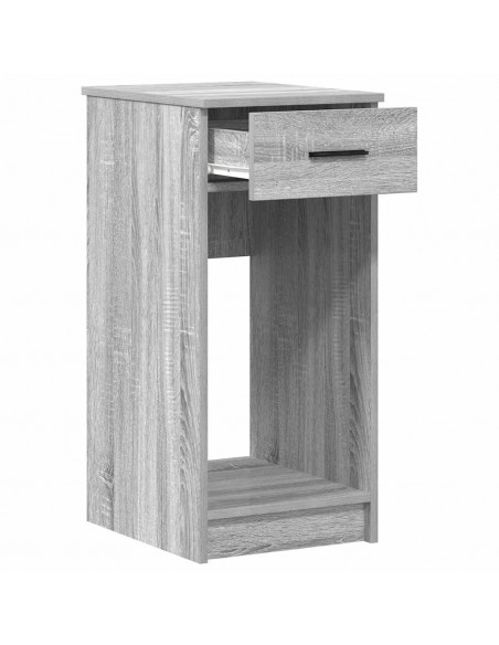 Supporto a Torre per Computer con Cassetto Grigio 35x45x77 cm