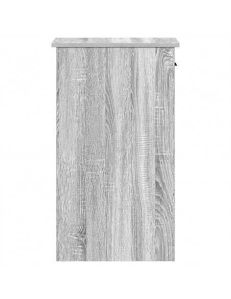 Supporto a Torre per Computer con Cassetto Grigio 35x45x77 cm