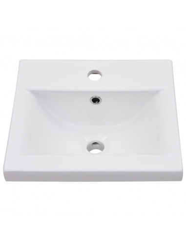 Set Mobili da Bagno 5 pz Grigio Cemento in Legno Multistrato