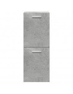 Set Mobili da Bagno 4 pz Grigio Cemento in Legno Multistrato 2