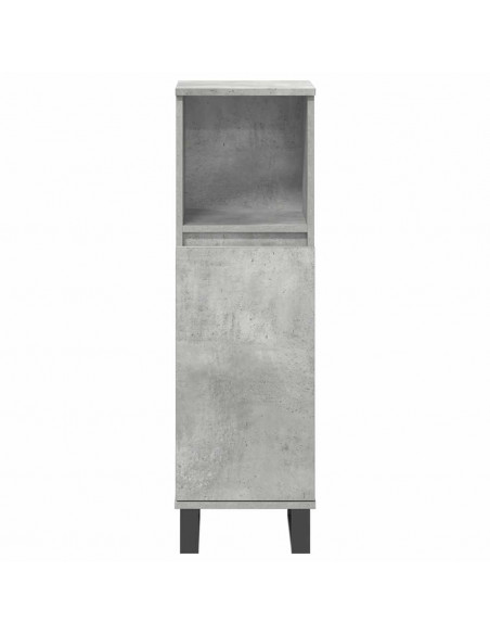 Set Mobili da Bagno 3 pz Grigio Cemento in Legno Multistrato