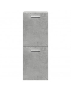 Set Mobili da Bagno 3 pz Grigio Cemento in Legno Multistrato