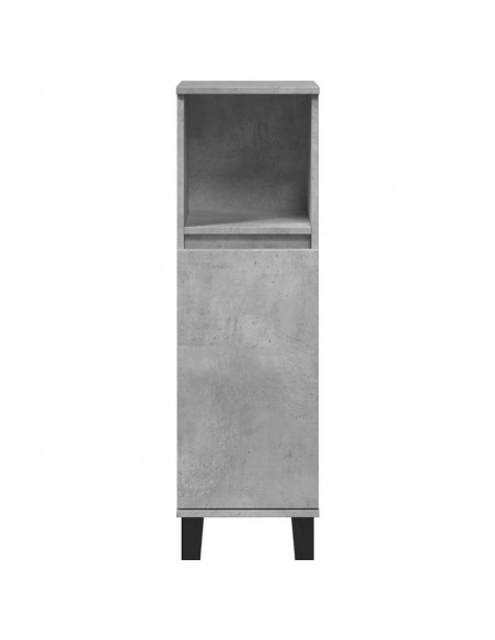 Set Mobili da Bagno 3 pz Grigio Cemento in Legno Multistrato