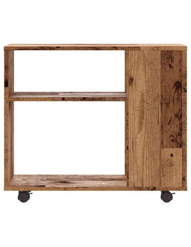 Tavolino Salotto Legno Antico 70x35x55 cm in Legno Multistrato