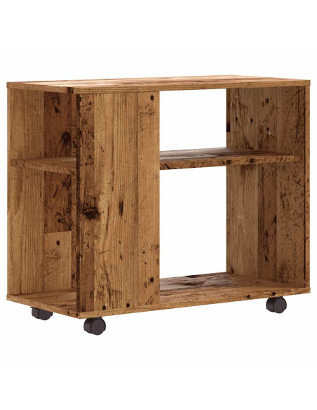 Tavolino Salotto Legno Antico 70x35x55 cm in Legno Multistrato