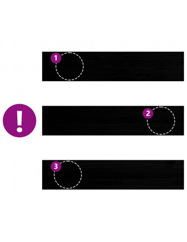 Gradini 2 pz Marrone Scuro 120x30x2 cm Legno Massello Rovere