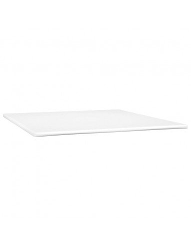 Giroletto a Molle con Materasso Crema 160x200 cm in Similpelle