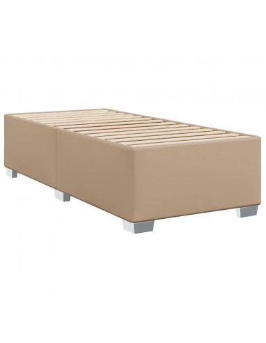 Giroletto a Molle con Materasso Cappuccino 100x200cm Similpelle