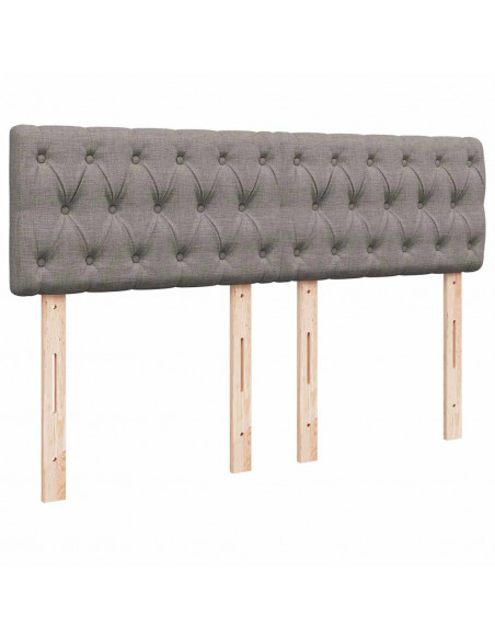 Pouf Letto con Materasso Tortora 140x200 cm in Tessuto