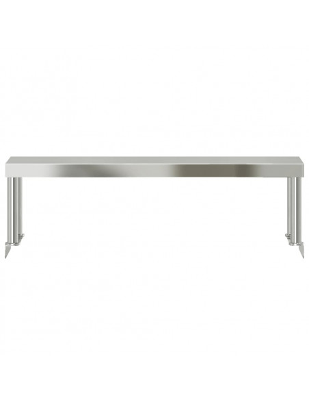Ripiano per Tavolo da Lavoro 110x30x35 cm in Acciaio Inox