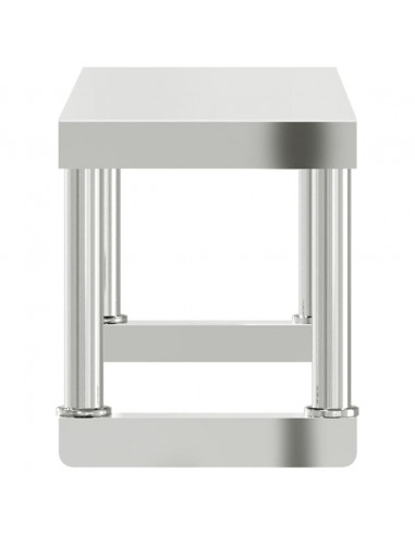 Ripiano per Tavolo da Lavoro 110x30x35 cm in Acciaio Inox