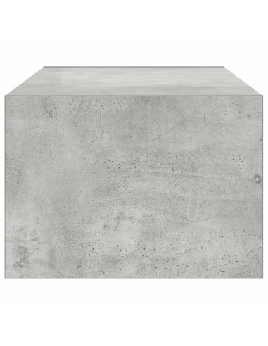 Mobile Porta TV con Luci LED Grigio Cemento 100X35,5x25 cm