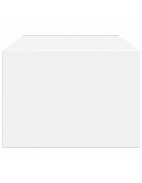 Mobile Porta TV con Luci LED Bianco 100X35,5x25 cm