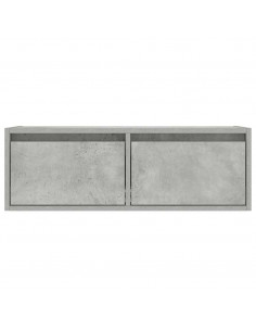 Mobile Porta TV con Luci LED Grigio Cemento 75x35,5x25 cm