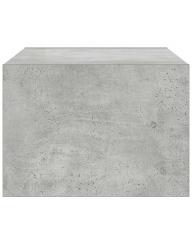 Mobile Porta TV con Luci LED Grigio Cemento 75x35,5x25 cm