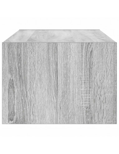 Mobile Porta TV con Luci LED Grigio Sonoma 100X35,5x25 cm