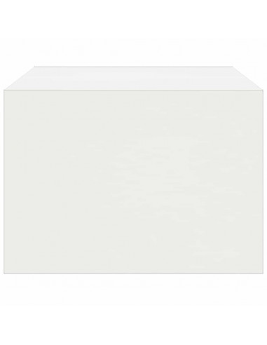 Mobile Porta TV con Luci LED 75x35,5x25 cm Bianco