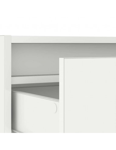 Mobile Porta TV con Luci LED 75x35,5x25 cm Bianco