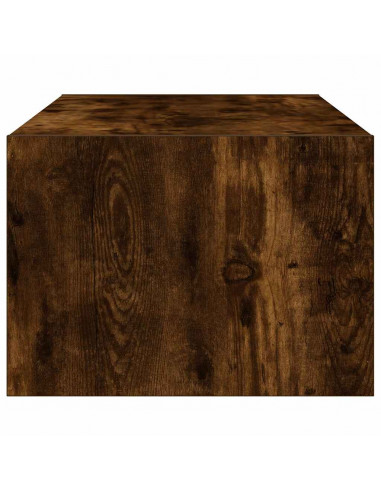 Mobile Porta TV con Luci LED Rovere Fumo 100X35,5x25 cm