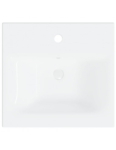 Mobile Bagno con Lavabo Integrato Bianco in Legno Multistrato