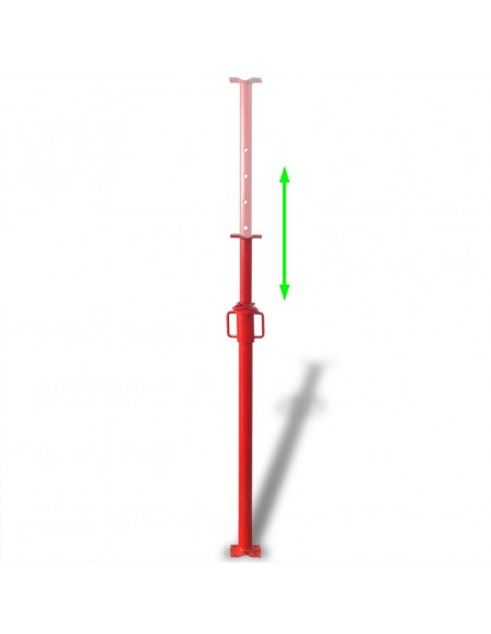 Asta di Sostegno ad Espansione 180 cm Rosso