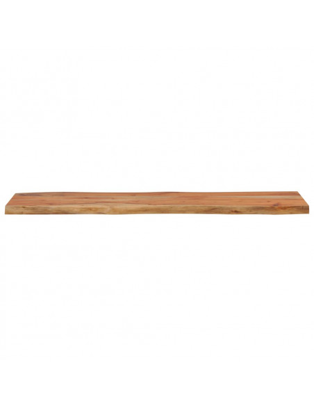 Piano Tavolo 110x40x2,5 cm Rettangolare Legno Acacia Bordi Vivi