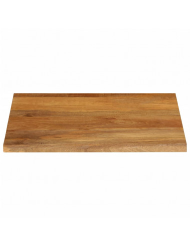 Piano Tavolo Bordi Vivi 60x60x3,8 cm in Legno Massello di Mango