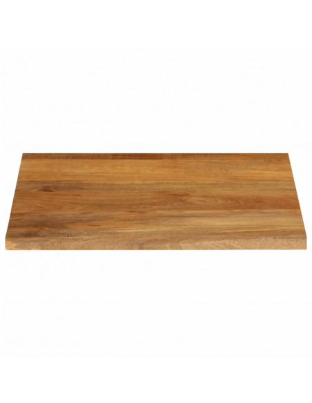 Piano Tavolo Bordi Vivi 60x60x3,8 cm in Legno Massello di Mango