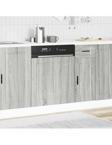 Pannello Lavastoviglie Porto Grigio Sonoma 60x1,5x67 cm