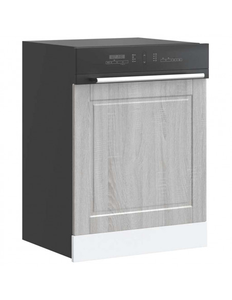 Pannello Lavastoviglie Porto Grigio Sonoma 60x1,5x67 cm