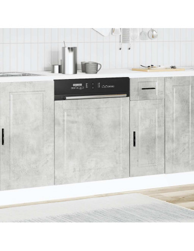 Pannello Lavastoviglie Porto Grigio Cemento 60x1,5x67 cm