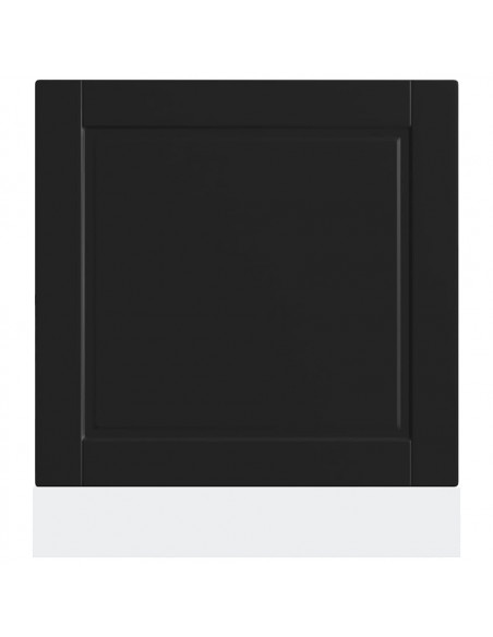 Pannello Lavastoviglie Porto Nero 60x1,5x67 cm in Truciolato