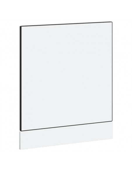 Pannello Lavastoviglie Porto Nero 60x1,5x67 cm in Truciolato