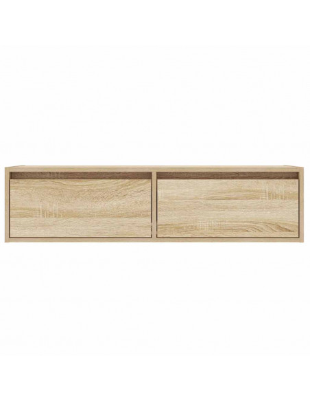 Mobile Porta TV con Luci LED Rovere Sonoma 100X35,5x25 cm