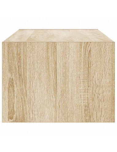 Mobile Porta TV con Luci LED Rovere Sonoma 100X35,5x25 cm