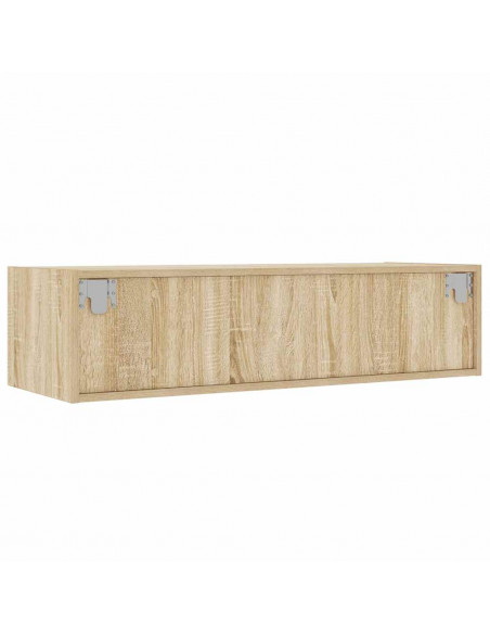 Mobile Porta TV con Luci LED Rovere Sonoma 100X35,5x25 cm