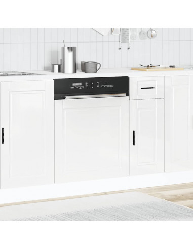 Pannello Lavastoviglie Porto Bianco Lucido 60x1,5x67 cm