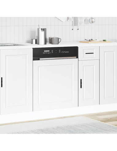 Pannello Lavastoviglie Porto Bianco 60x1,5x67 cm in Truciolato