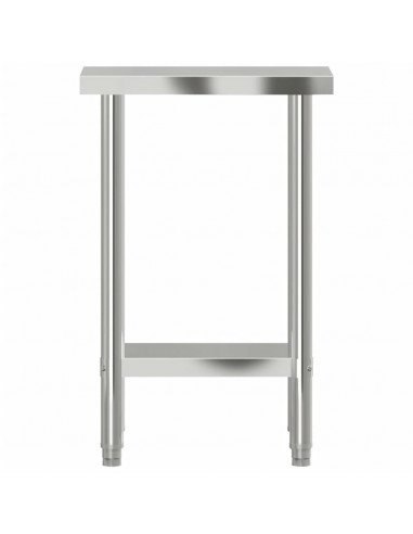 Tavolo da Lavoro da Cucina 55x30x85 cm in Acciaio Inossidabile