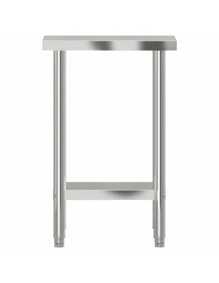 Tavolo da Lavoro da Cucina 55x30x85 cm in Acciaio Inossidabile