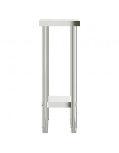 Tavolo da Lavoro da Cucina 55x30x85 cm in Acciaio Inossidabile