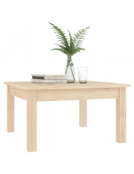 Tavolino da Salotto 55x55x30 cm Legno Massello di Pino
