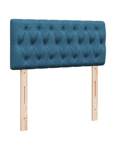 Struttura Letto Pouf con Materassi 180x200 cm Velluto